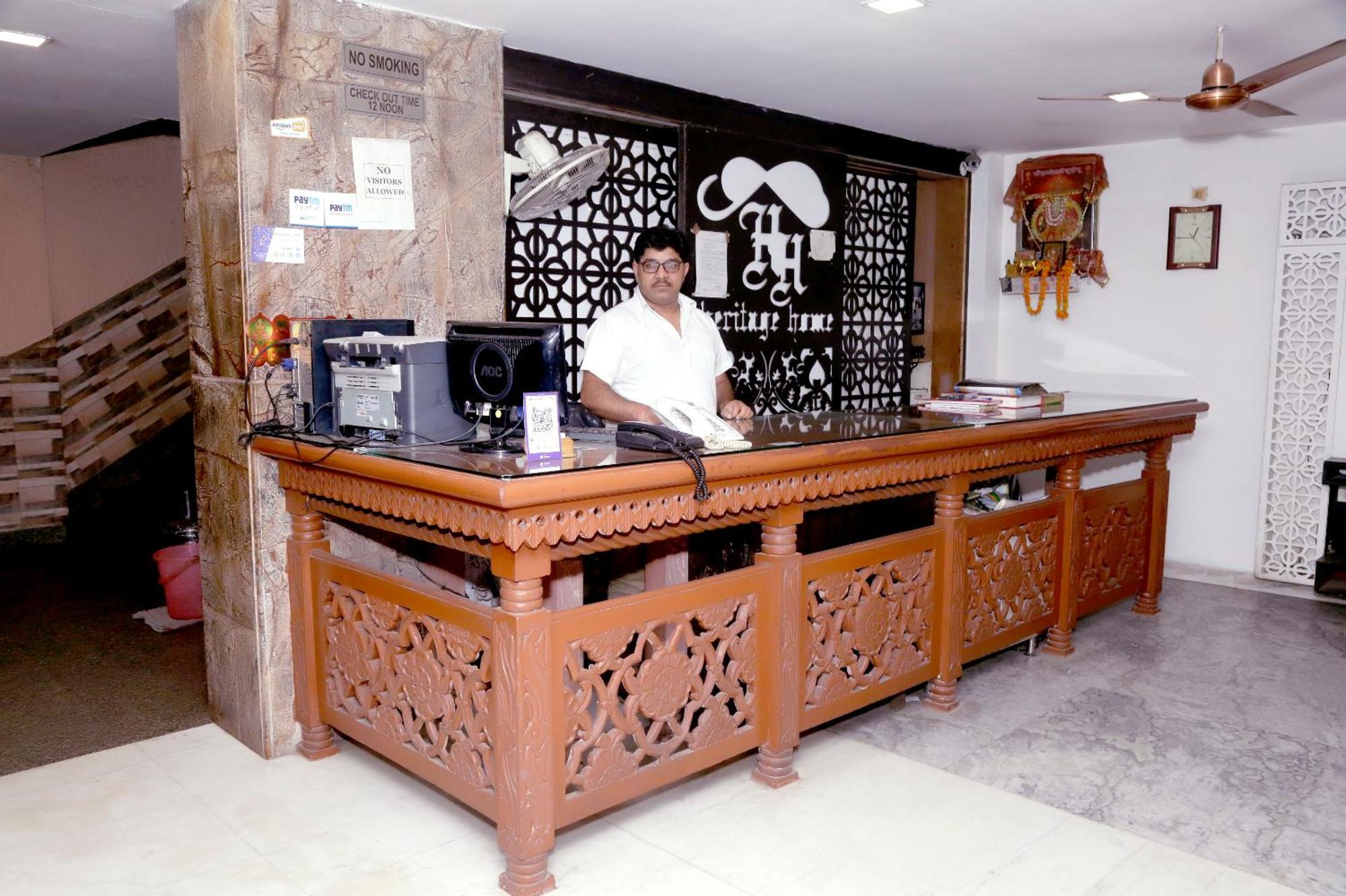 Hotel Heritage Home Walking 1 Minuit From R K Ashram Metro Station New Delhi Ngoại thất bức ảnh